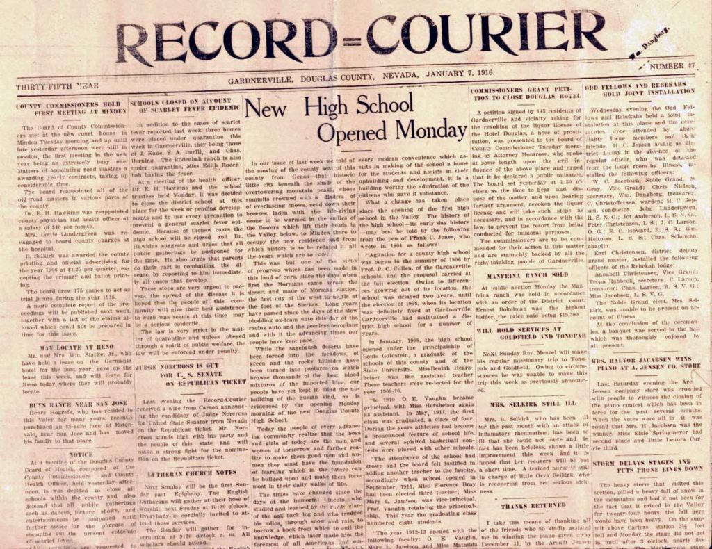 Record-Courier, January 7, 1916 